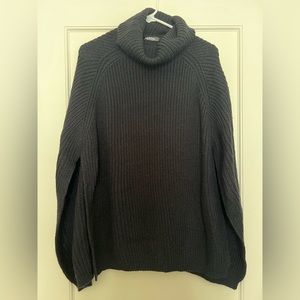 South Moon Under Ribbed Knit Poncho